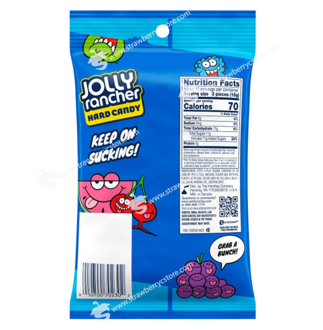 [USA] Kẹo Cứng Trái Cây JOLLY RANCHER Assorted Fruit Flavored Hard Candy (Gói 198gr, 7 Oz.)