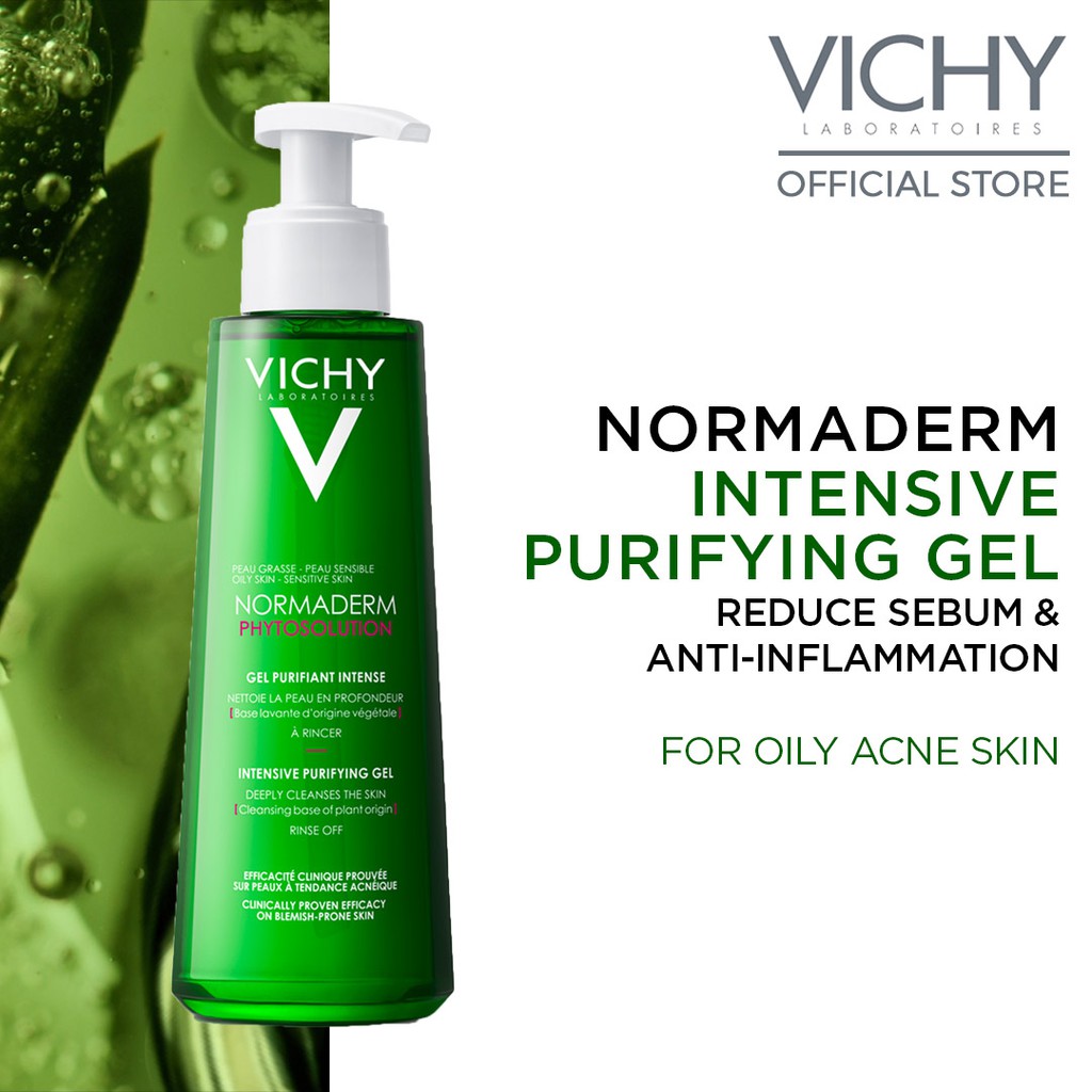 [HÀNG NHẬP KHẨU] Sữa Rửa Mặt Cho Da Dầu Mụn Vichy Normaderm Phytosolution Purifying