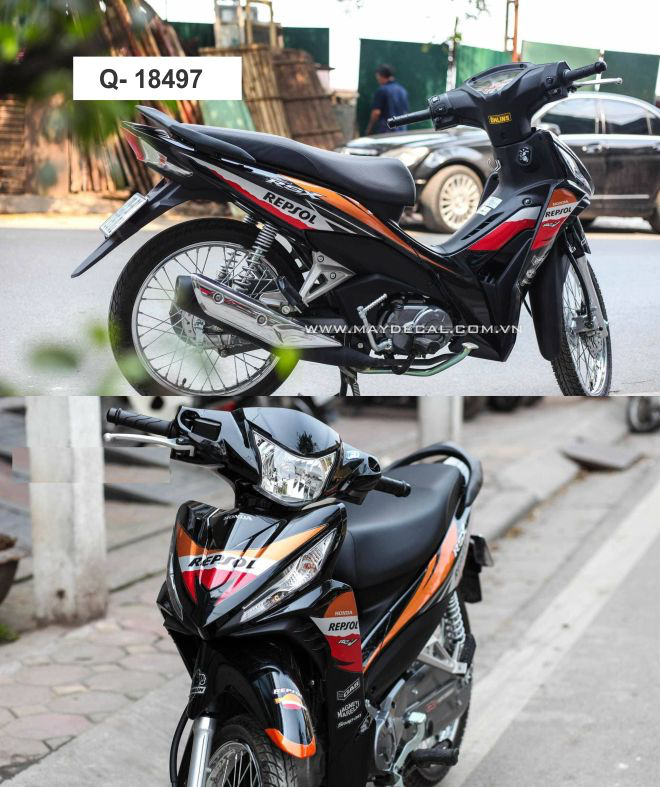 Tem rời wave R 2016 vàng đen