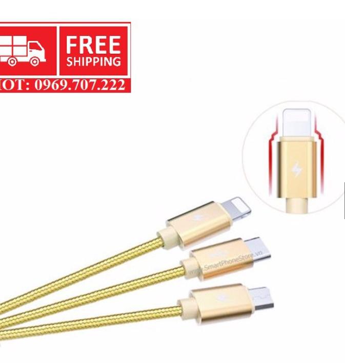 [GIÁ-HỦY-DIỆT] Cáp sạc đa năng siêu tốc dùng trên ôtô