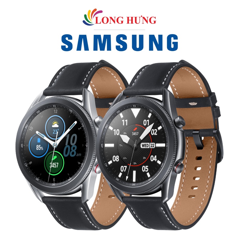 Đồng hồ thông minh Samsung Galaxy Watch 3 LTE viền thép dây da - Hàng Chính Hãng - Có eSIM sử dụng độc lập Thiết kế sang trọng tinh tế Tiêu chuẩn chống nước 5ATM/IPX68
