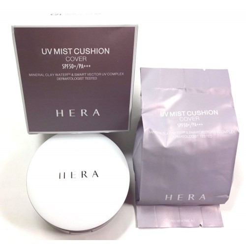 Phấn nước chống nắng kiềm dầu hera uv mist cushion spf50+ pa+++ kèm lõi phụ thay thế
