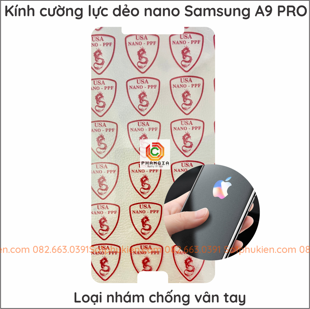 Dán cường lực Samsung A9 PRO 2016 nano siêu dẻo siêu bền