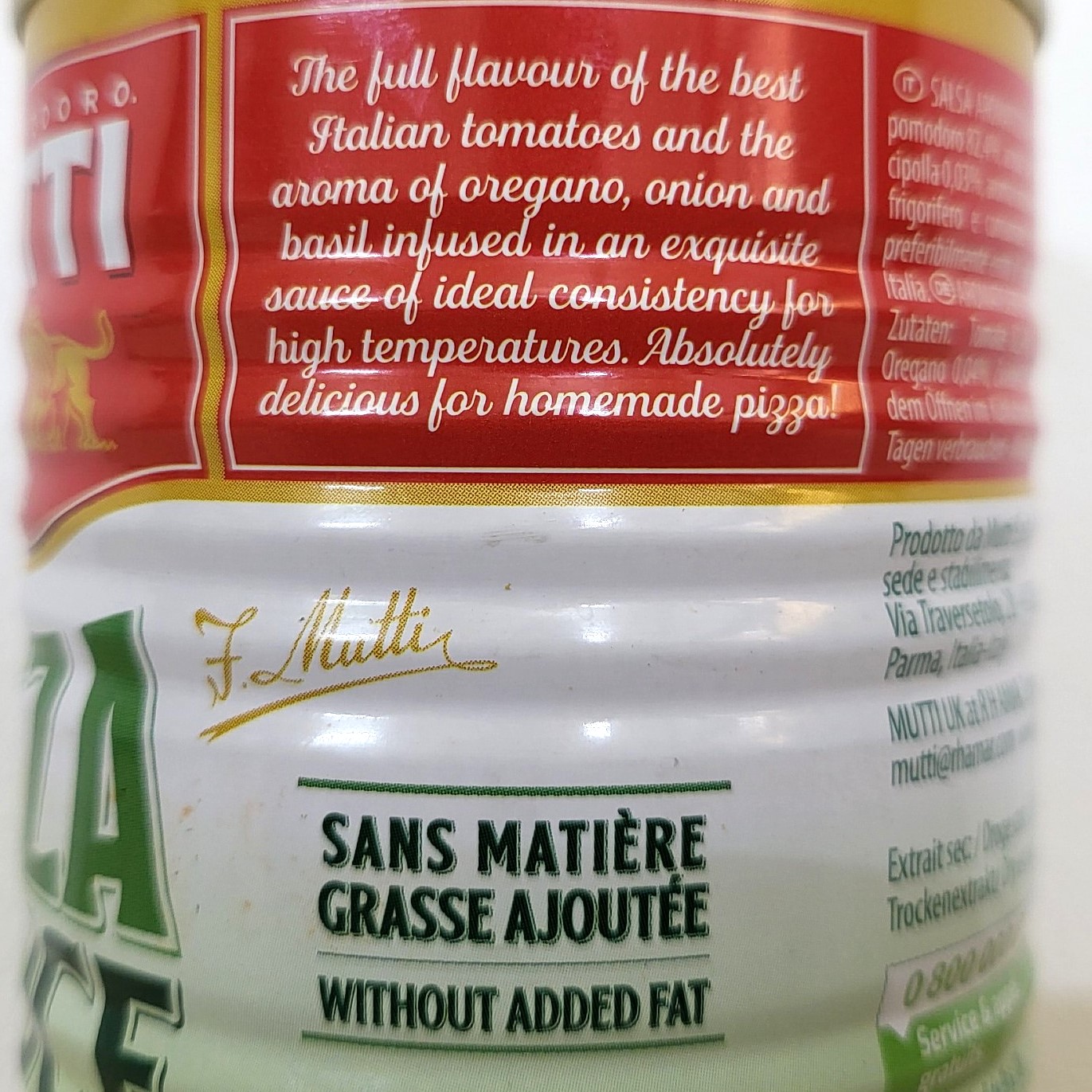 MUTTI (hộp 400g) SỐT PIZZA PARMA Pizza Sauce Aromatica