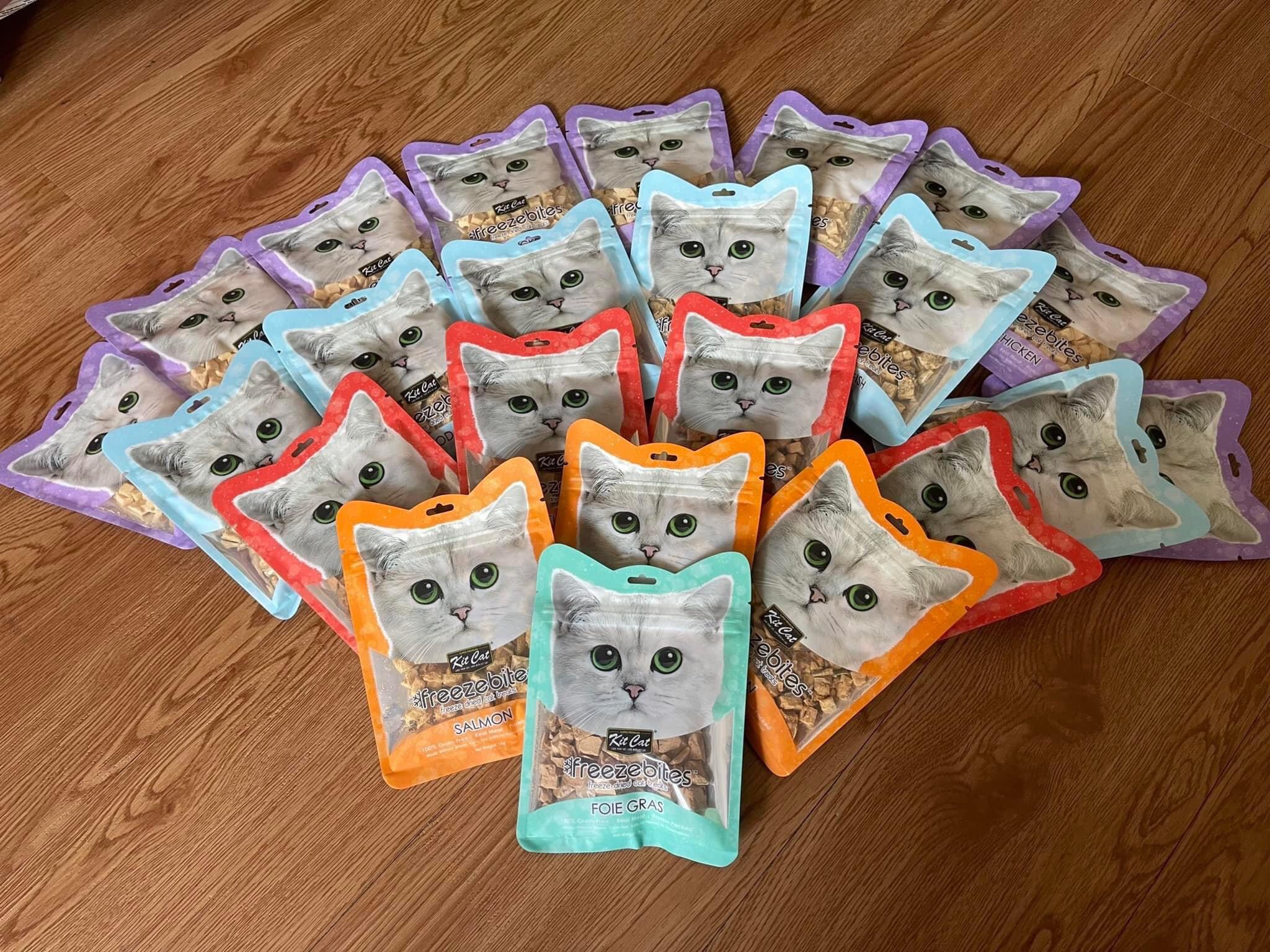 Snack Thịt Sấy Khô Cho Mèo Kitcat Freezebites 15g - [Nông Trại Thú Cưng]