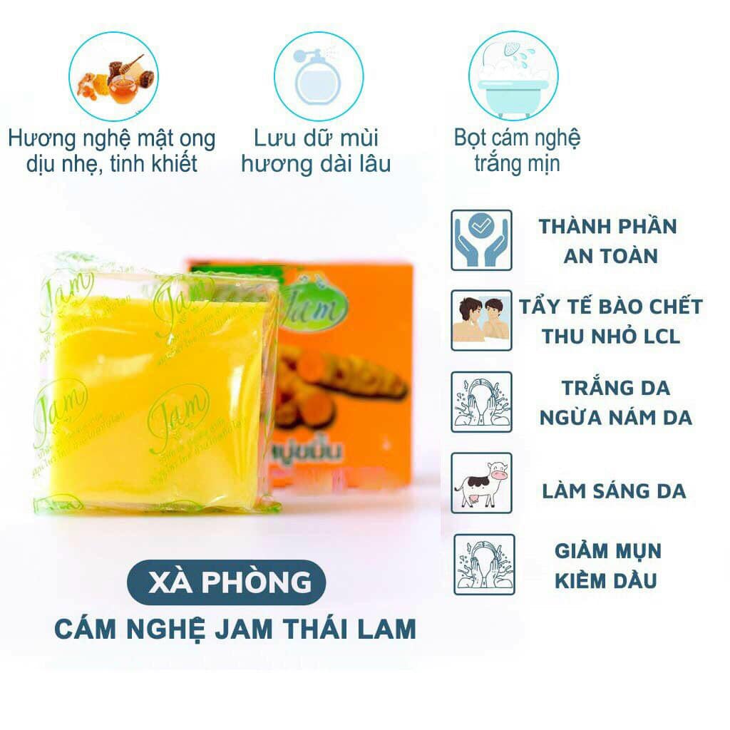 Xà Phòng Nghệ JAM TURMERIC GLUTA COLLAGEN SOAP