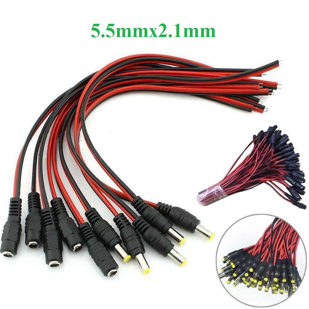 Dây nguồn có jack cắm dc 5.5*2.1 mm cổng đực ,cổng cái
