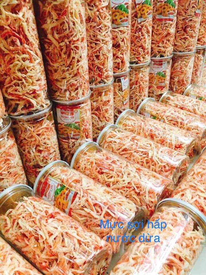 MỰC HẤP NƯƠC DỪA XÉ SỢI- 300gr