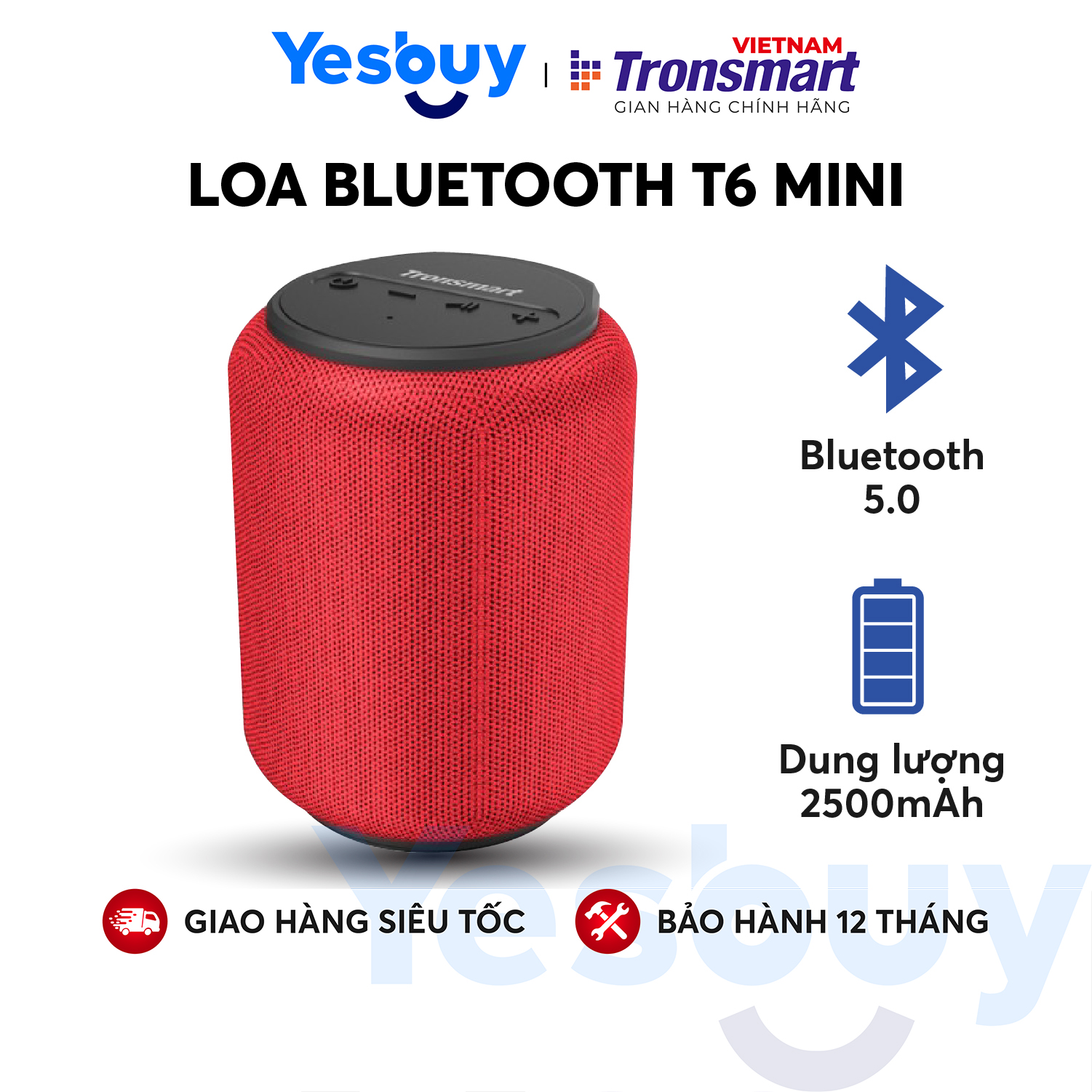 Loa bluetooth 5.0 tronsmart element t6 mini | công suất15w | chống thấm nước ipx6 | chơi nhạc lên tới 24h | bảo hành 12 tháng.