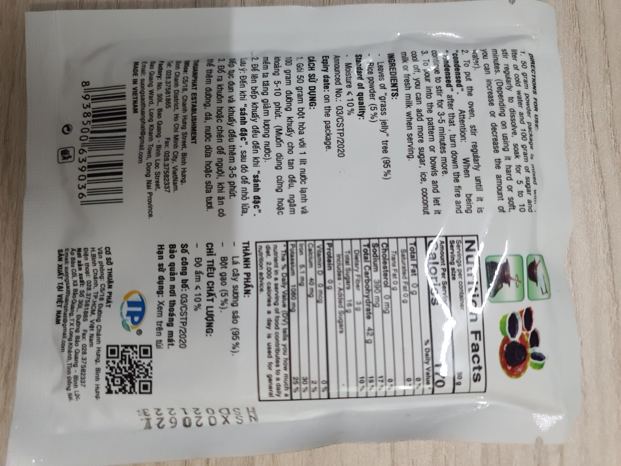 Bột Sương Sáo Đen Thuận Phát 50G