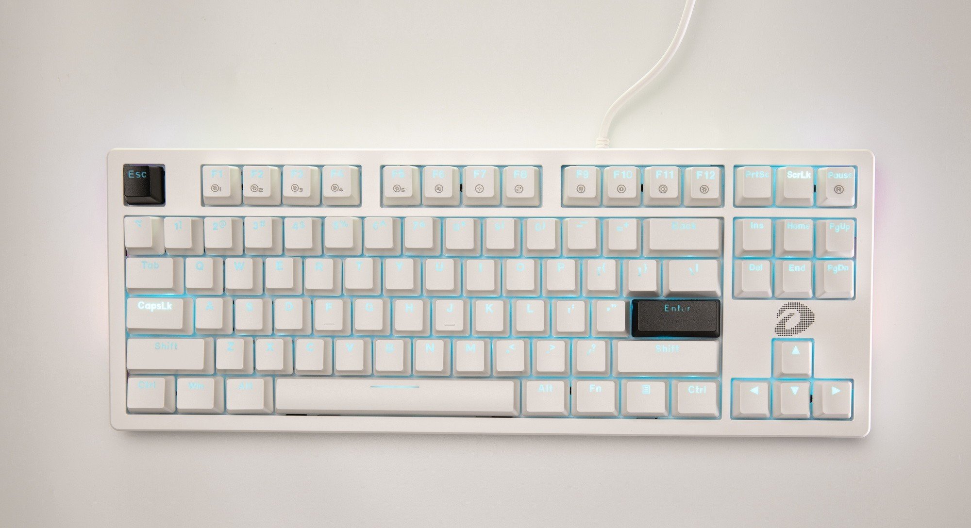 Bàn phím cơ DAREU EK87 Đen / Trắng / Hồng (Multi Led, Blue/ Brown/ Red D switch)