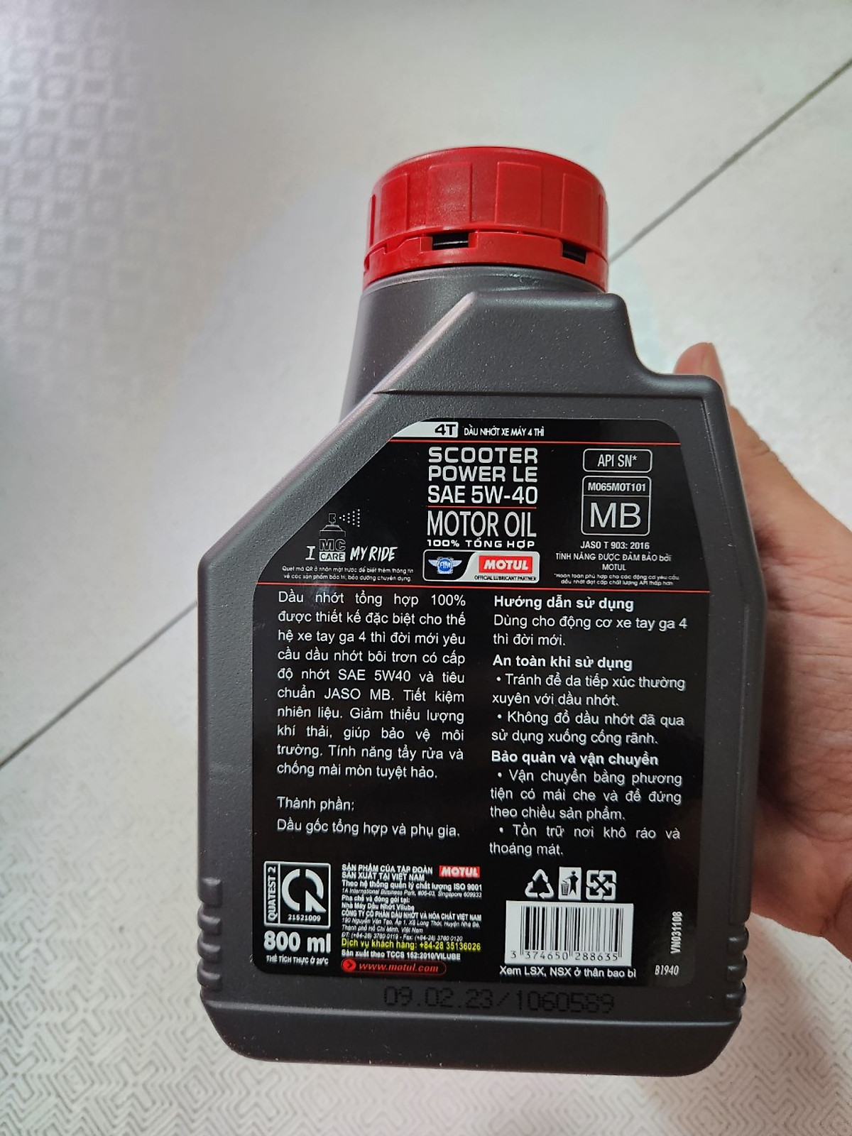 Nhớt Xe Máy Motul Scooter Power 5w40