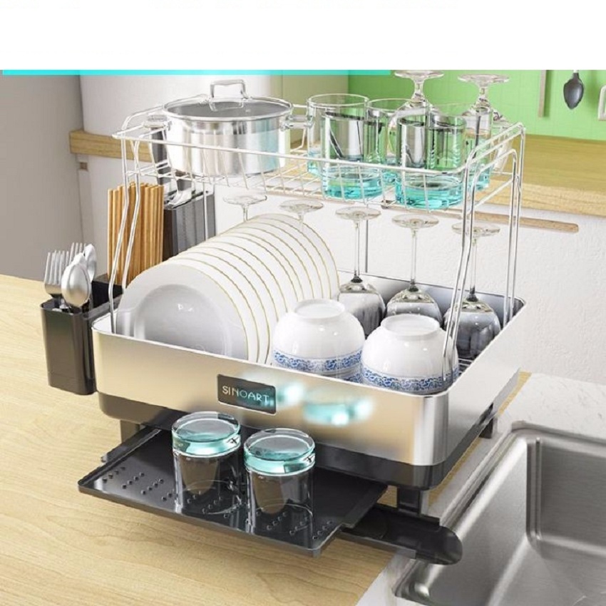 kệ để chén bát 2 tầng inox sinoart