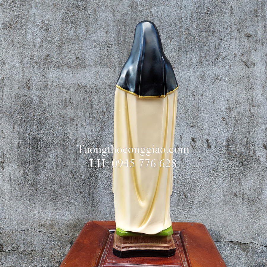 Tượng bà Thánh Teresa 50cm composite
