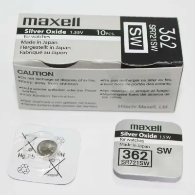 [HCM]Pin Maxell 362 SR721SW dành cho đồng hồ dùng pin 721 / 362 / AG11 / LR721 (Loại tốt - Giá 1 viên)