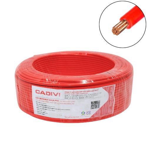 CADIVI Dây điện Cadivi 1.5 đơn 7 sợi Cuộn 100m