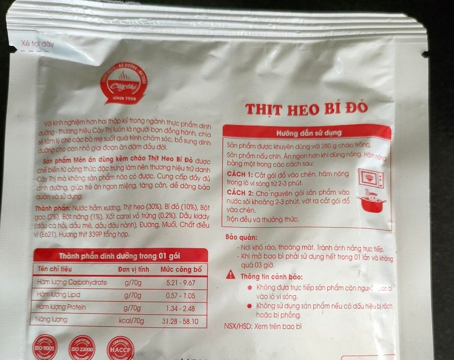 [HCM]Combo 05 gói Thức ăn kèm cháo