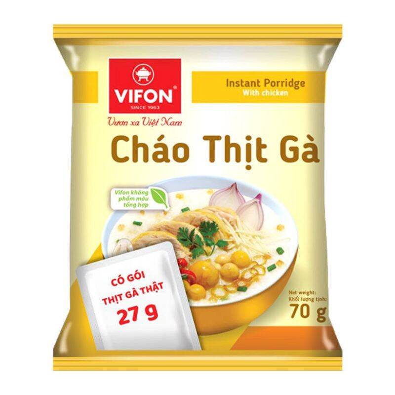 10 gói Cháo Vifon có túi thịt thật gói 70g