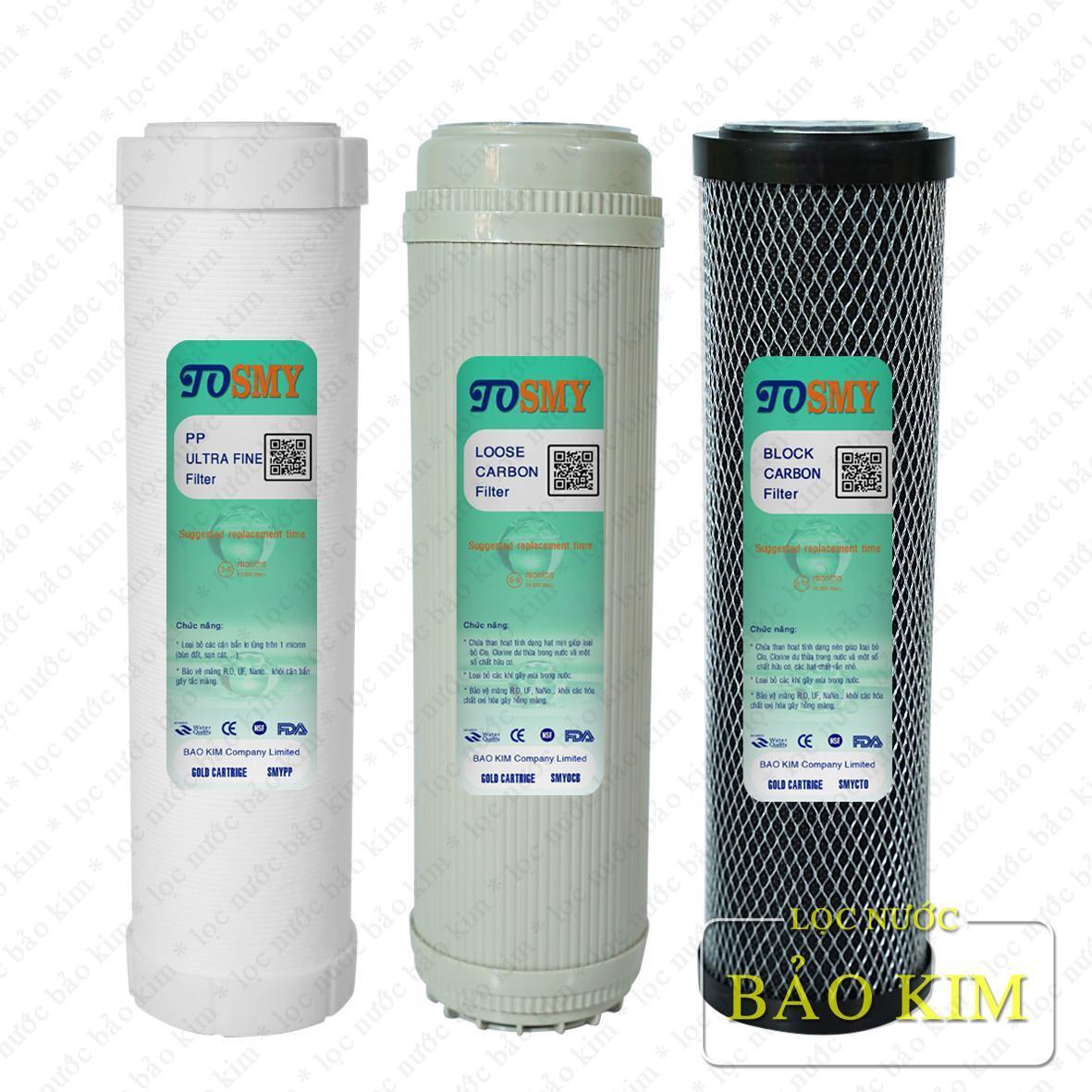 Bộ 3 lõi lọc số 123 smy 10 inch