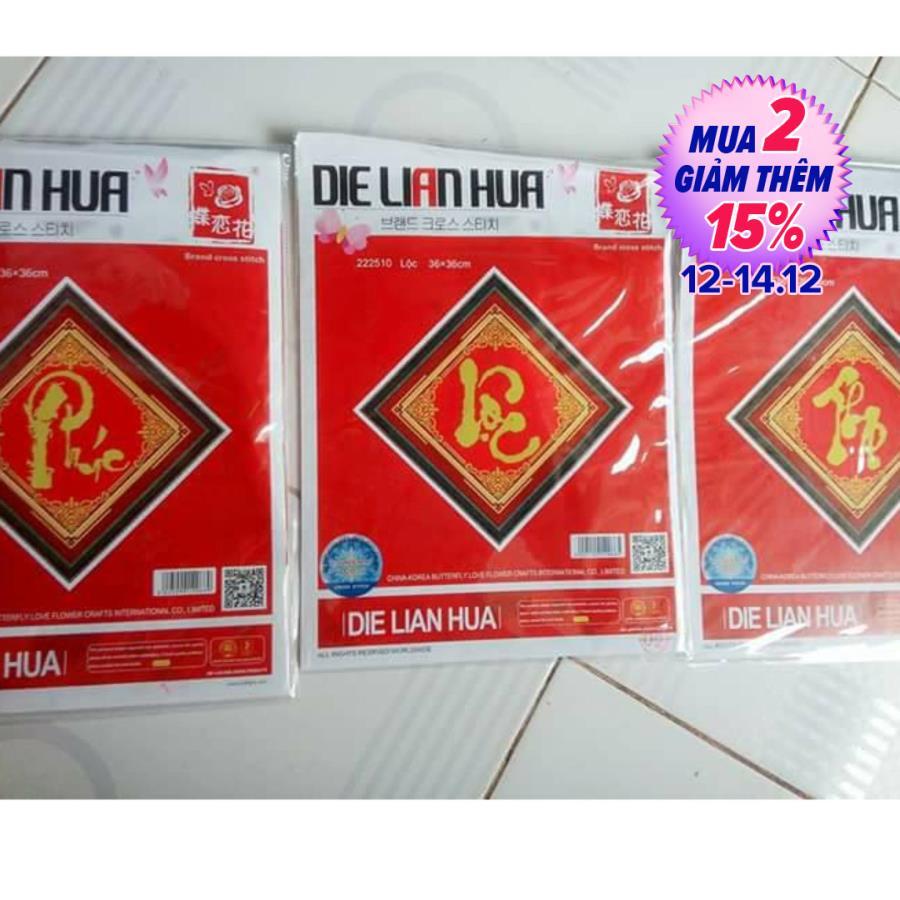 Dlh-222508-09-609- tranh thêu chữ phúc-lộc- thọ-443 bức