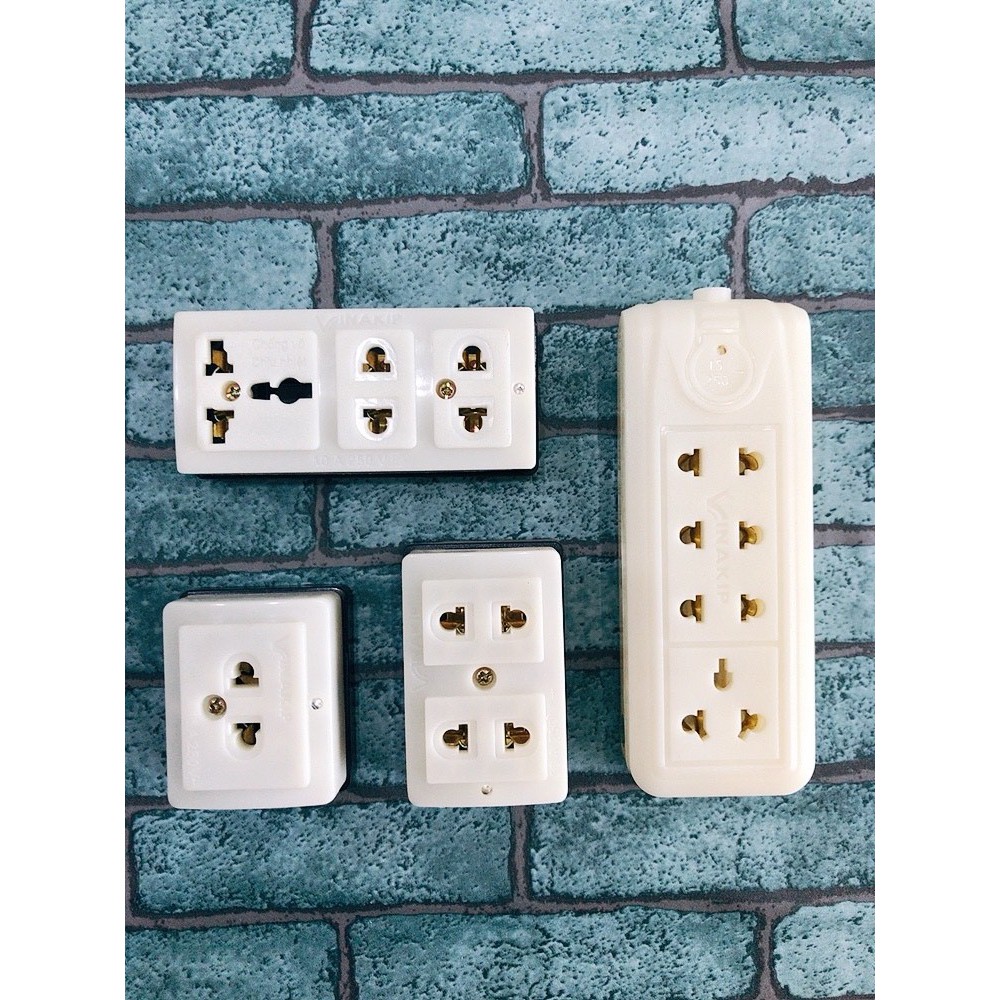 Ổ cắm Vinakip 1, 2, 3, 4 ngả (không dây)