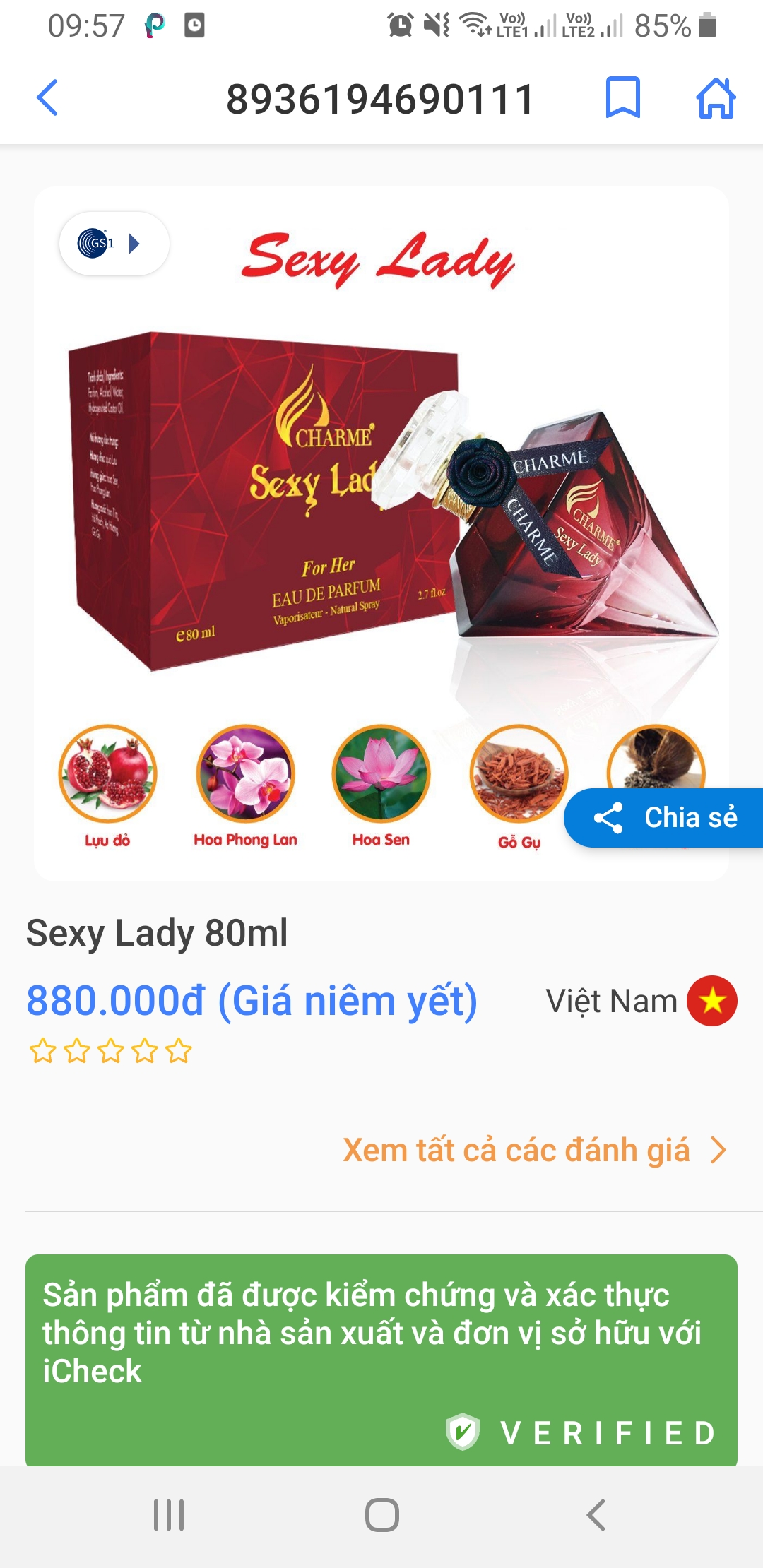 Nước Hoa Nữ Sexy Lady 75ml