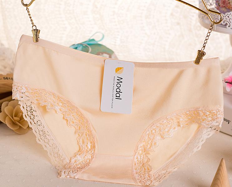 Quần lót nữ cotton viền ren Modal
