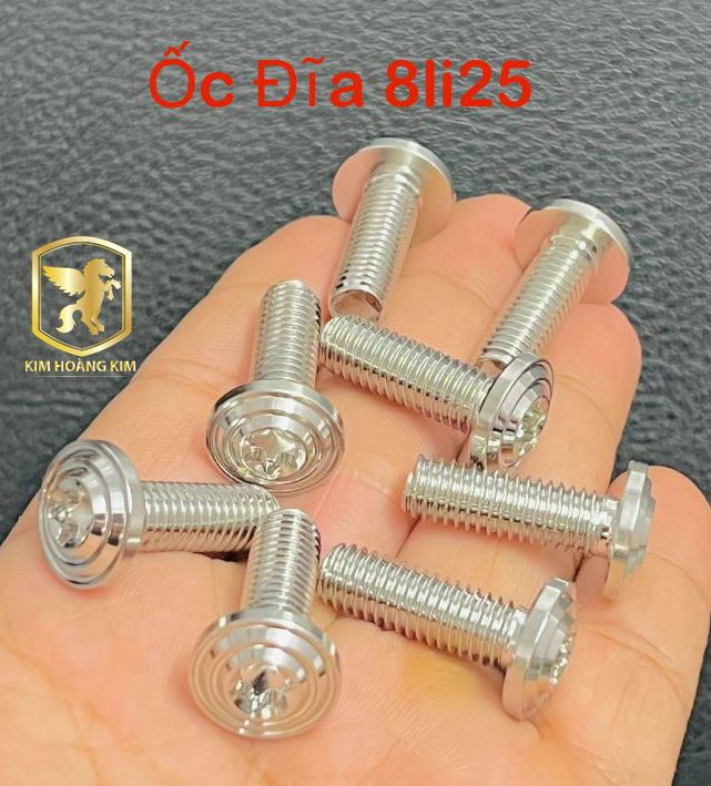 Ốc đĩa salaya thái inox304 8li25 inox 304 gắn nhiều loại xe máy