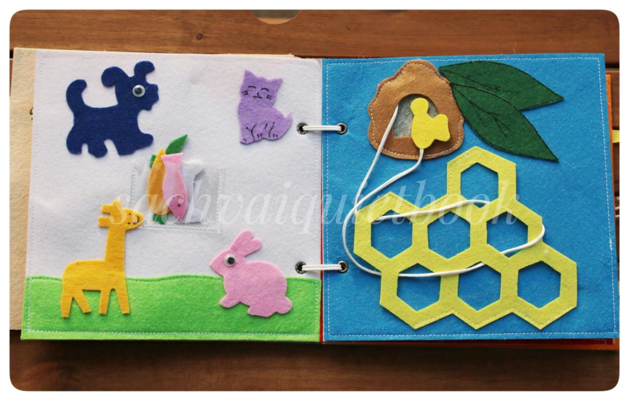 Sách vải Quiet Book cho bé / Sunny Book