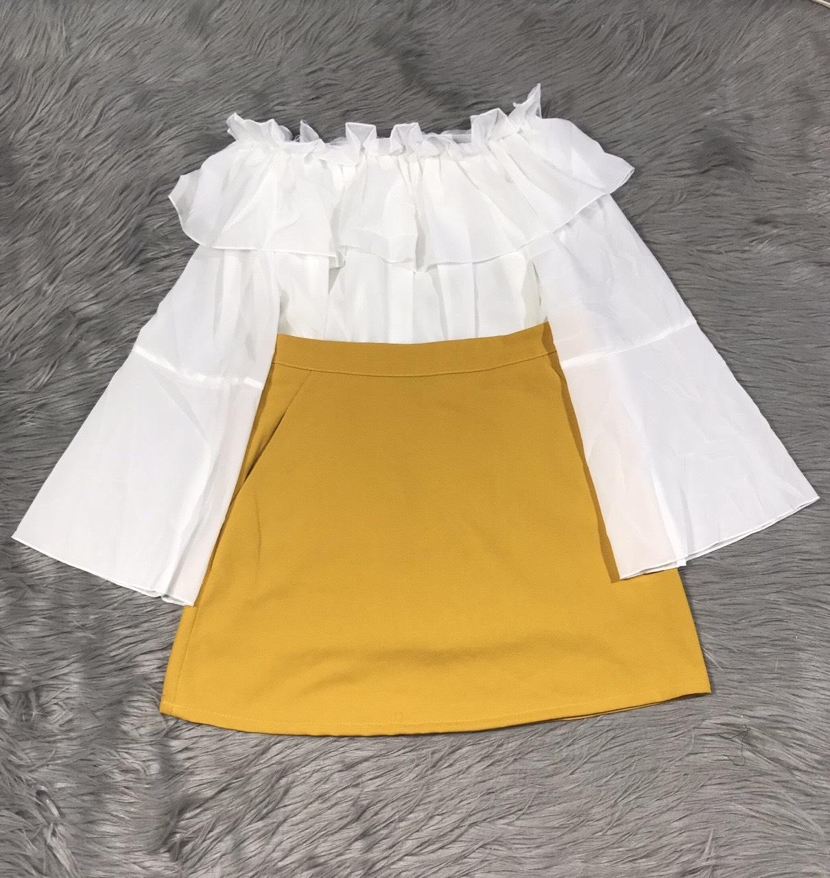 ẢNH THẬT-Chân váy ngắn chữ A 2 túi bên cực xinh