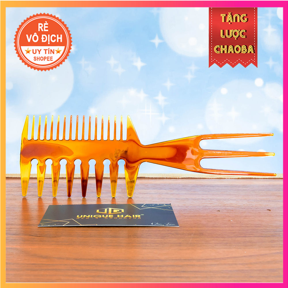 Lược Răng Thưa Hai Mặt Dùng Để Chải sóng Tóc & Tạo Kiểu Tóc