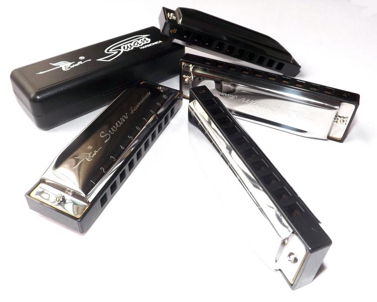 Kèn harmonica Swan SW1020 Key F# (Gb) Bạc