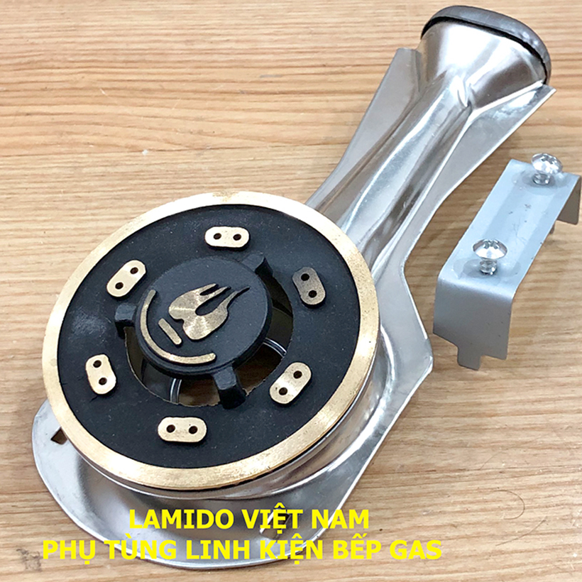 Điếu inox + Đầu Đốt sen chia lửa bếp gas chén đồng 78 loại LỚN  MS01- [ HỎA TỐC ] [LINH KIỆN] - ( Kèm Bass gắn + Vít)