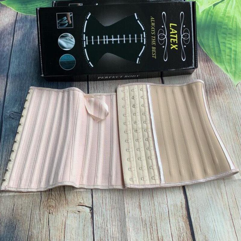 Đai nịt bụng latex ngắn 25cm full box có sách hướng dẫn sử dụng