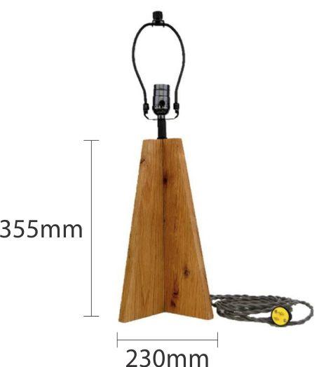 Đèn Bàn Bằng Gỗ Thông  Pine Wood Lamp Base