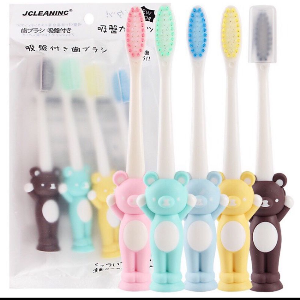 Sét 4 bàn chải đánh răng siêu mềm cho bé