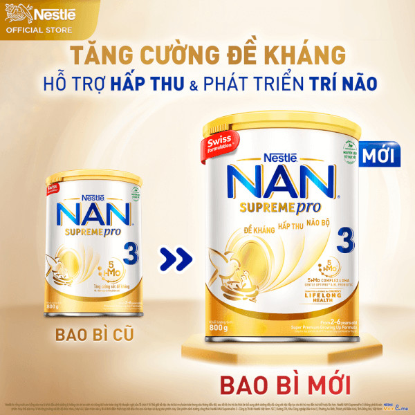 Nan Supreme Pro 3 Milk for Children from 2 - 6 Years Old