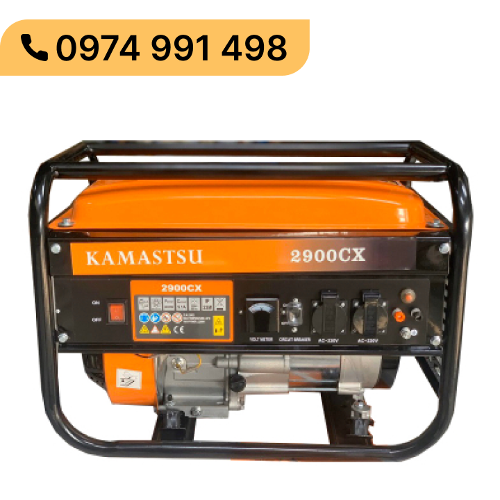 Máy phát điện mini chạy xăng 2kw kamastsu 2900cx chính hãng