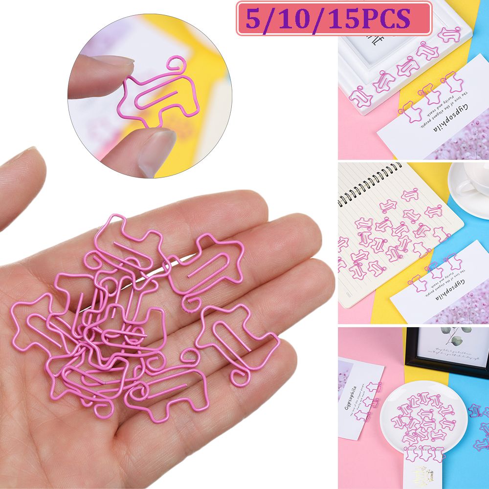 Gift Sealing Clamp Office Supply Book Mark Paper Clip Pink Pig Shape Bookmark 