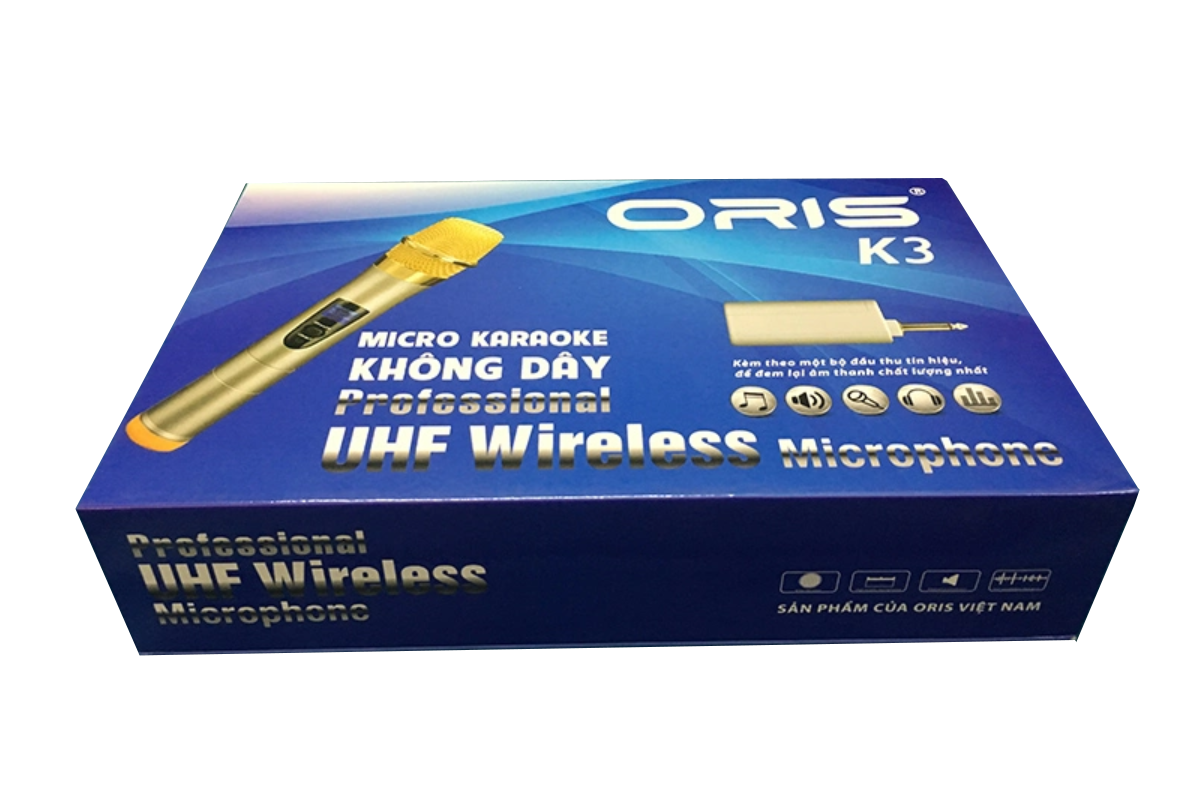 [HCM]Micro không dây đa năng cao cấp UHF Wireless ORIS K3