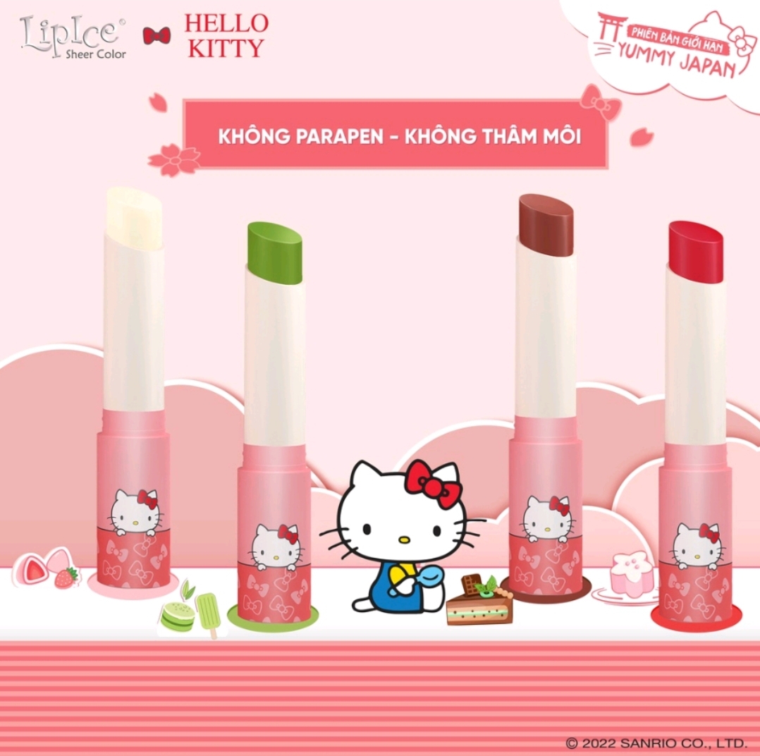 Son dưỡng hiệu chỉnh sắc môi tự nhiên LipIce Sheer Color x Hello Kitty 2.4g (Phiên bản giới hạn)