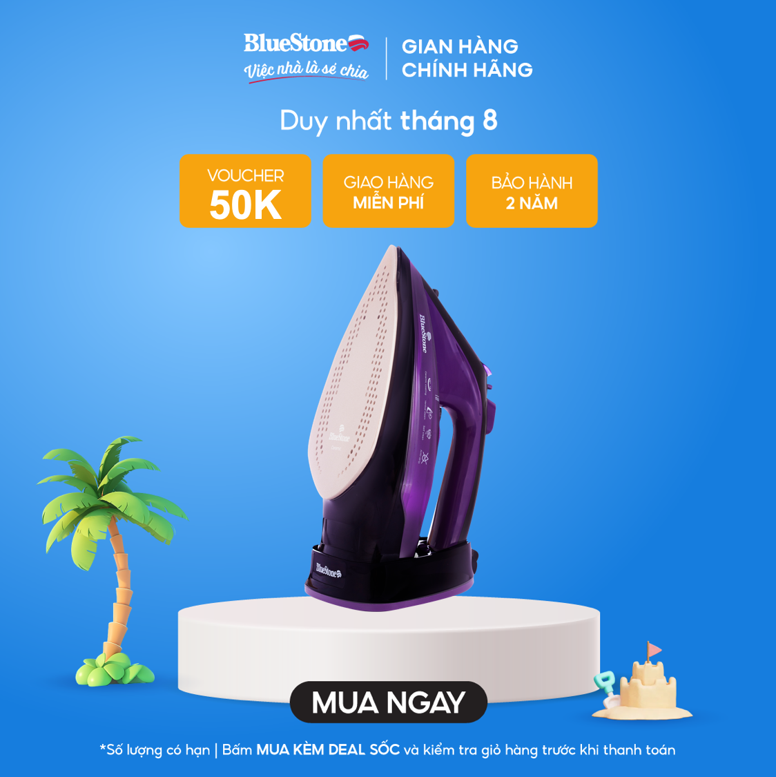 Bluestone sib-3854 wireless steam brush (2400W) -premium ceramic base-multi-temperature and slightly suitable for a variety of fabrics-2 year warranty-authentic