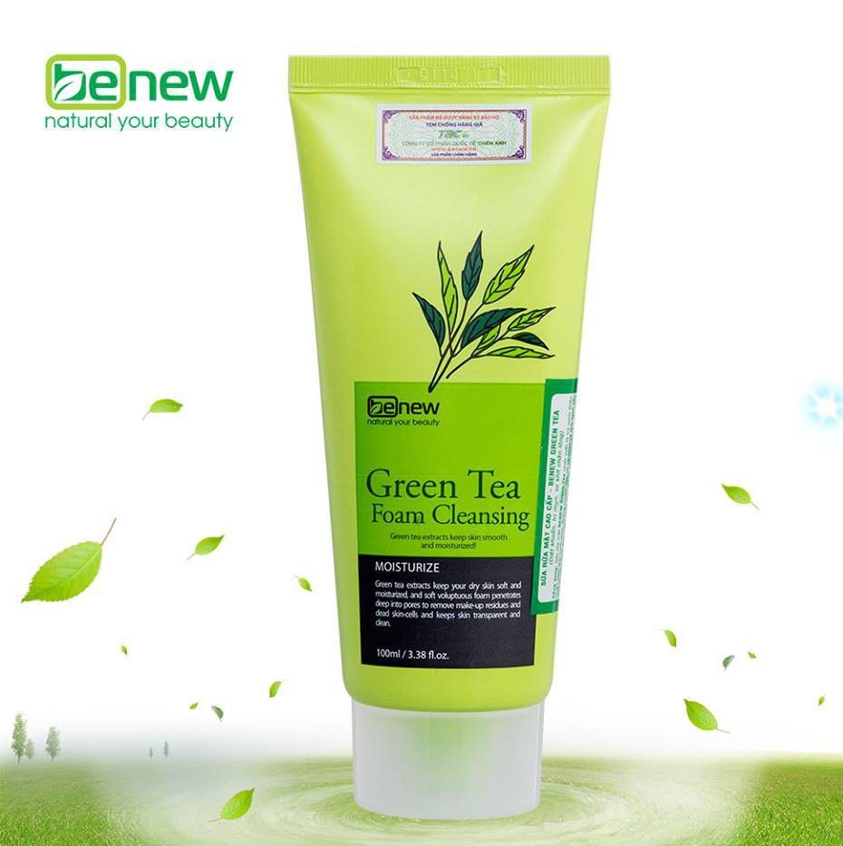 Sữa rửa mặt Benew trà xanh Green Tea Hàn quôc 100ml