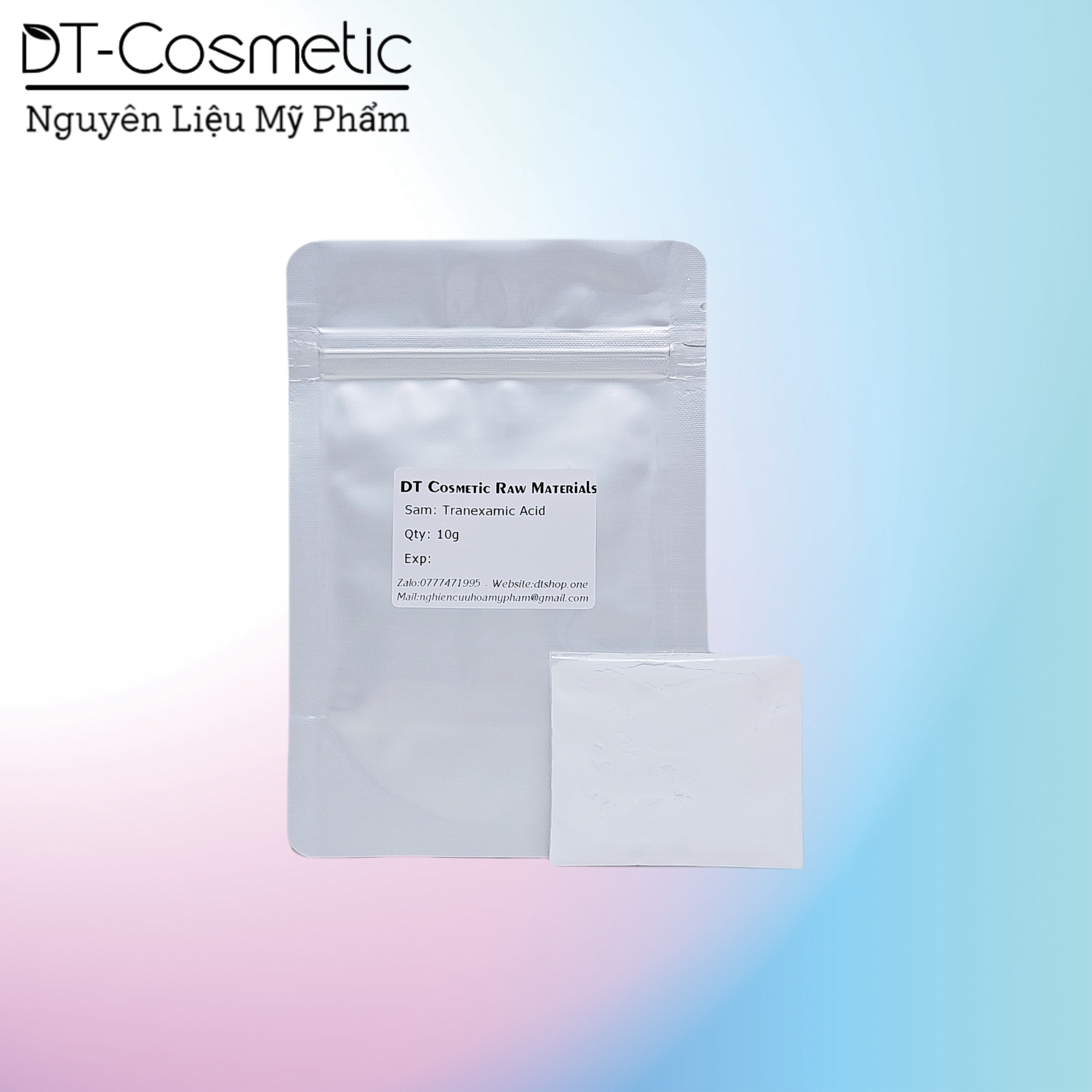 10g/100g tranexamic acid - hoạt chất giảm nám, trắng da - nguyên liệu mỹ phẩm