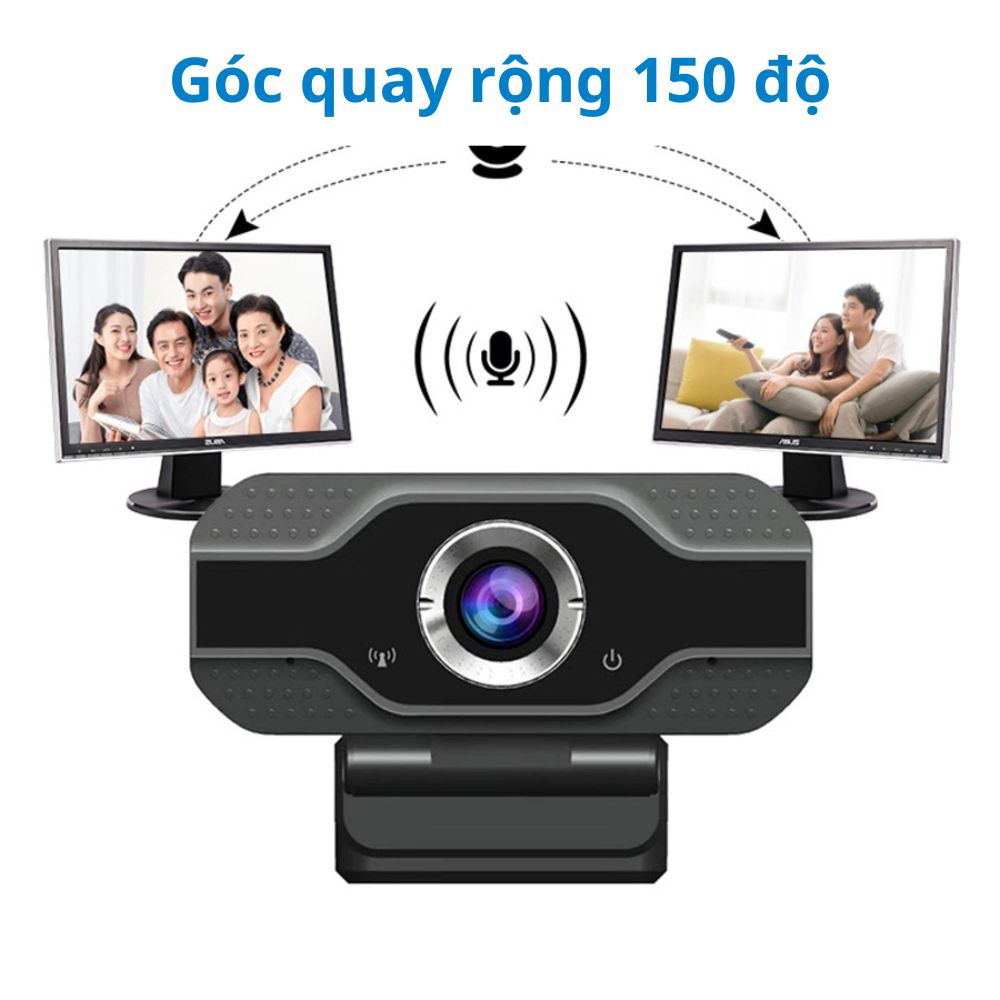 Computer webcam desktop PC with mic HD 720p support school online via zoom Conference Call video with picture super sharp warranty 12 months