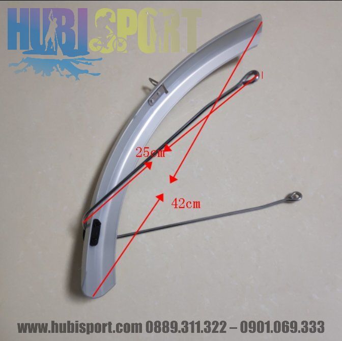 Chắn bùn gắn đèn phản quang cho xe bánh 20.