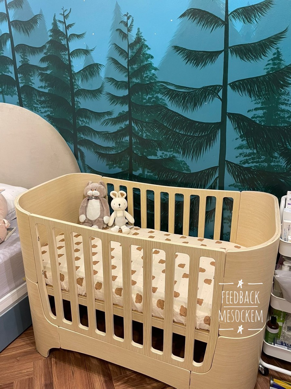 Drap cũi cho bé vải xô muslin