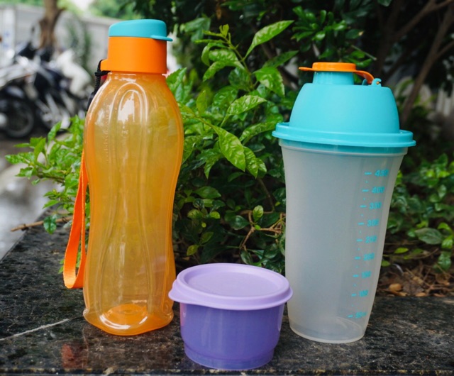 Set Binh Shake N Go Tupperware
