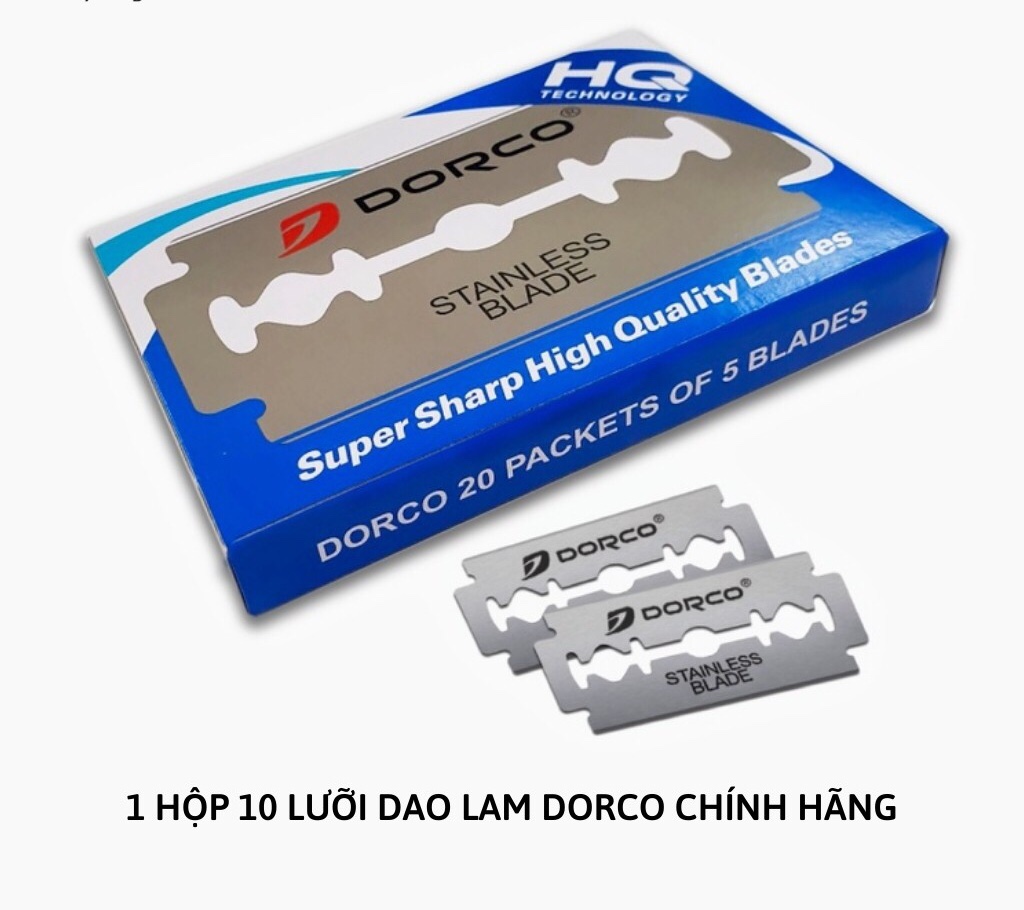 Vỉ 10 dao lam dorco dao cạo râu chính hãng