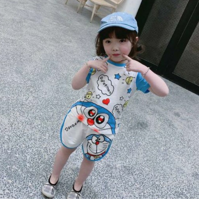 HOT | BỘ DORAEMON CUTE CHO BÉ 8-18KG SHOP BEECOW